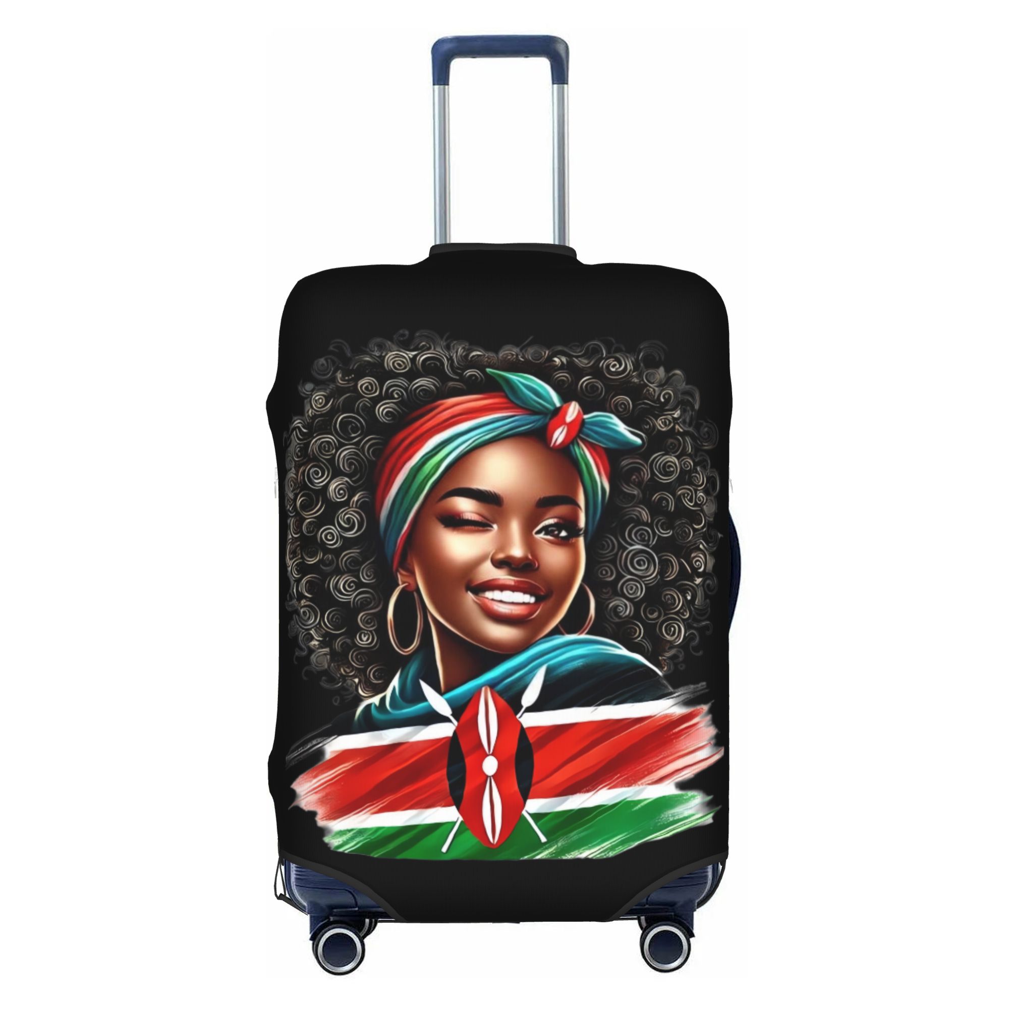 Travel Accessories Kenya - غطاء حماية للأمتعة بتصميم علم كينيا