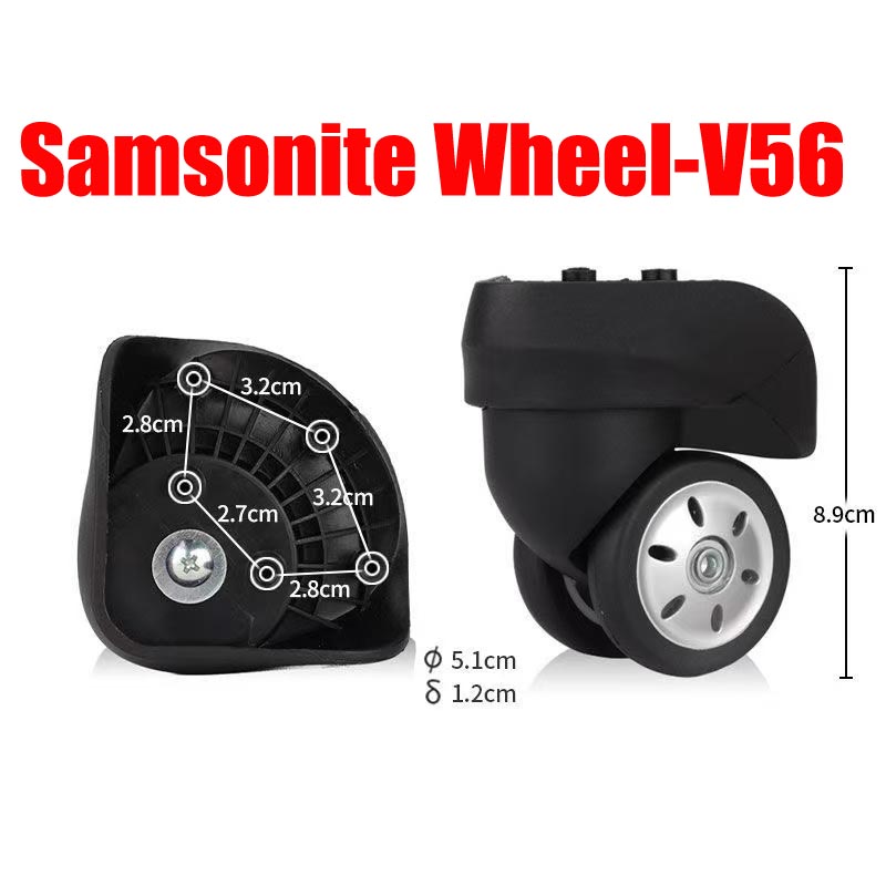 Travel Accessories Samsonite - عجلات بديلة لحقائب سامسونايت V56، عجلات
