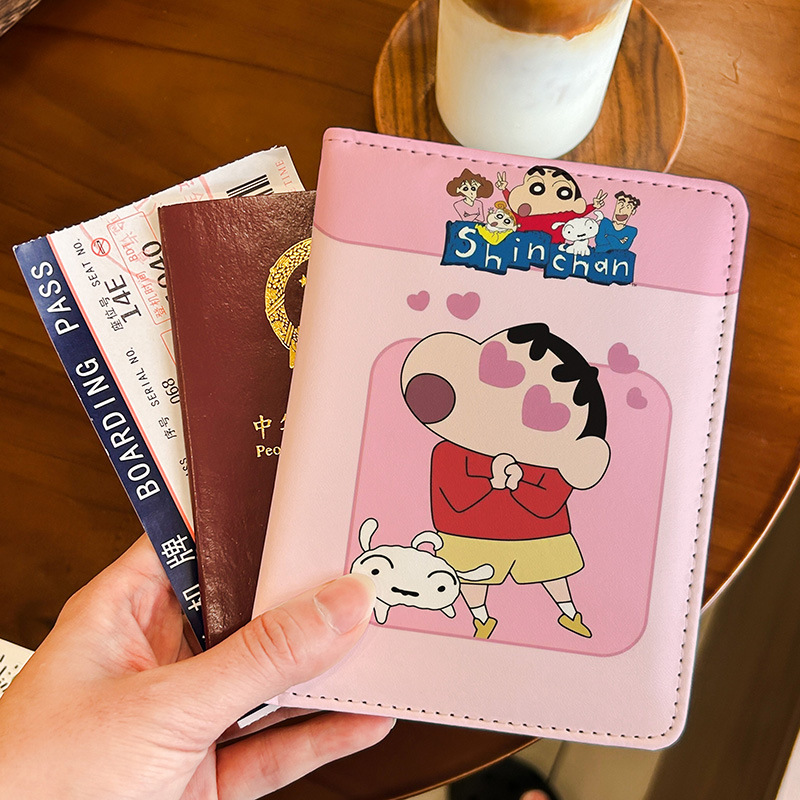 Travel Accessories For Japan Trip - غطاء جواز سفر كاواي شين تشان