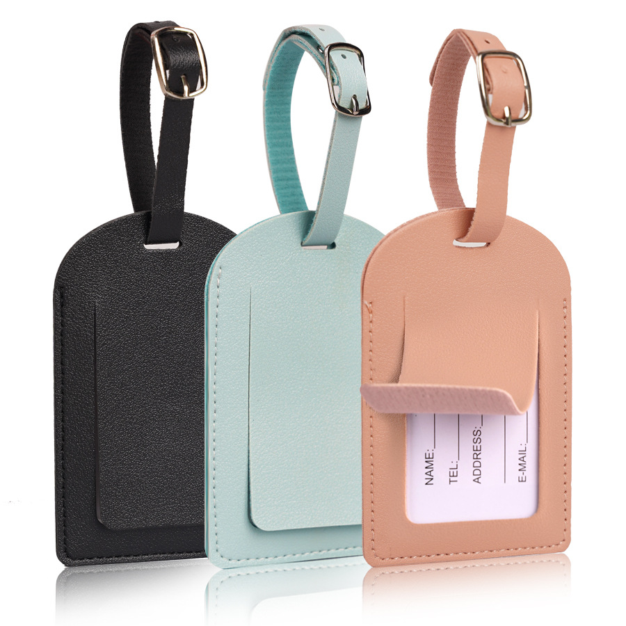 Travel Accessories International - بطاقات أمتعة للرجال والنساء من الجلد