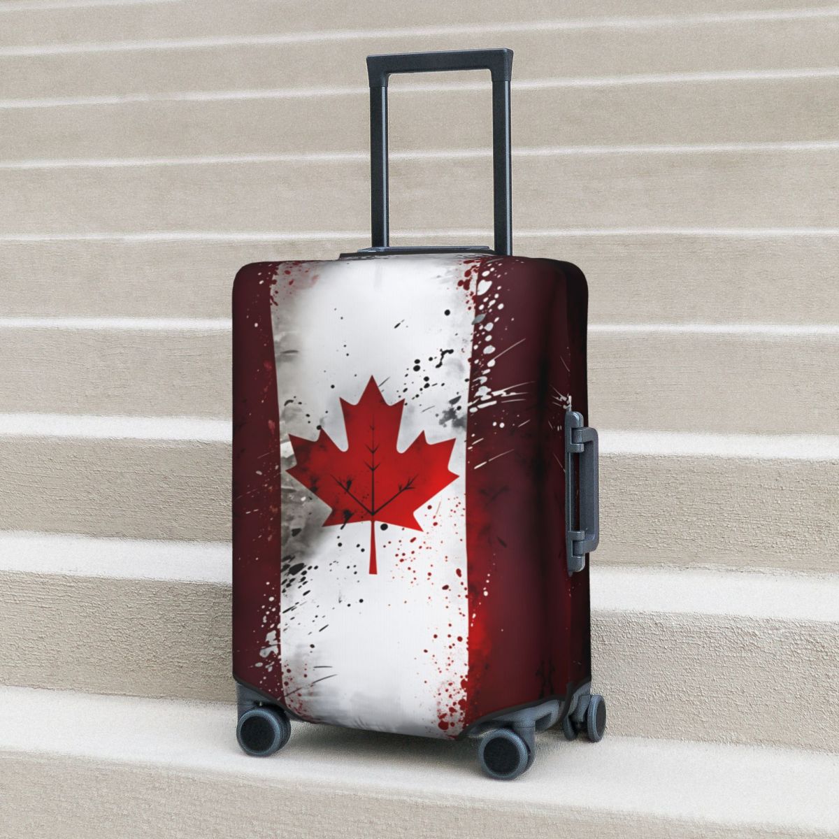 Travel Accessories Canada - غطاء حقيبة سفر بتصميم علم كندا