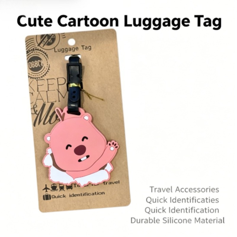 Travel Accessories Girly - علامة أمتعة كاواي بورورو لوبي بيفر،