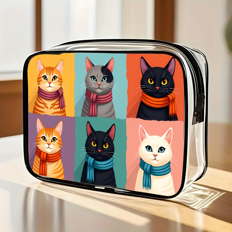 Toiletry Bag Tsa - حقيبة مكياج شفافة قطعة واحدة، حقيبة
