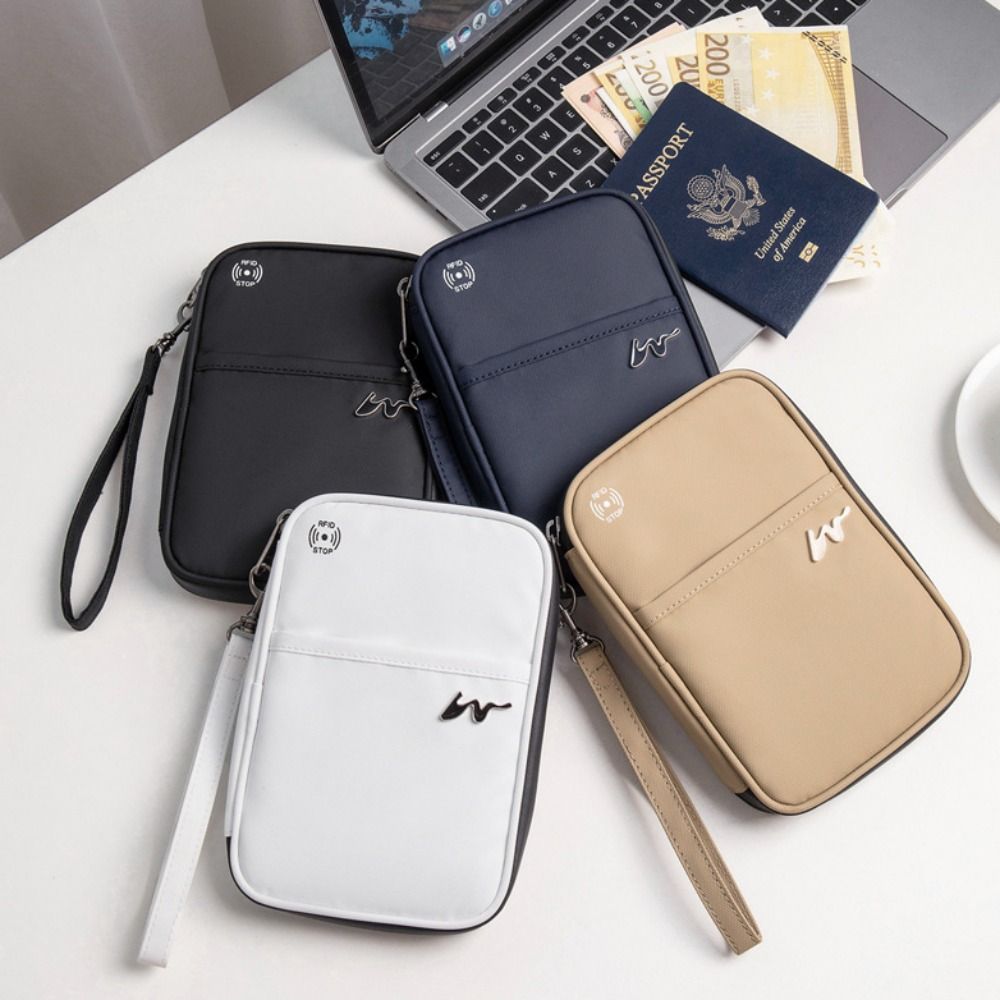 Travel Accessories Rfid - حافظة بطاقات بوليستر محمولة ، بسعة