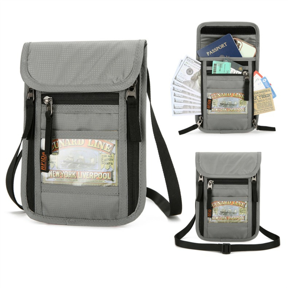 Travel Accessories Rfid - حافظة جواز سفر للسفر مع حزام