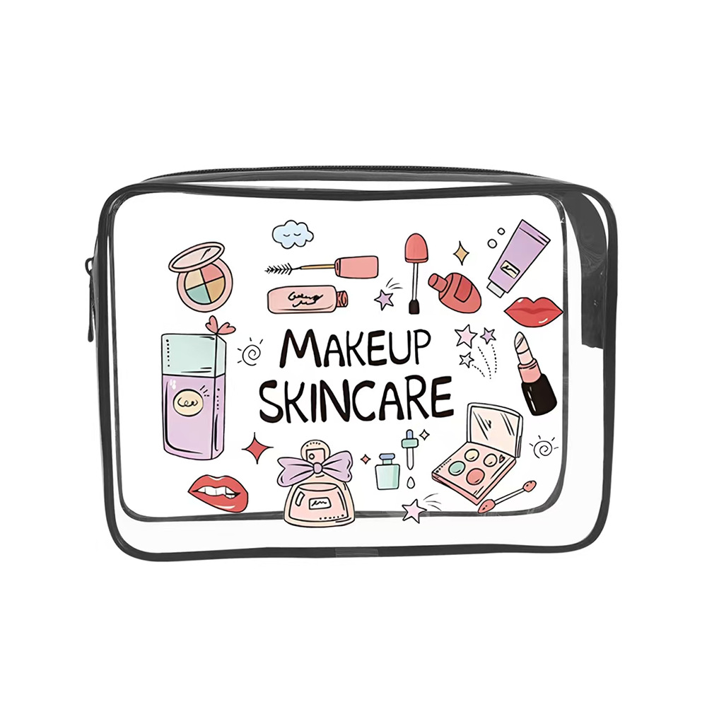 Toiletry Bag Tsa - حقيبة مكياج شفافة للسفر، حقيبة أدوات