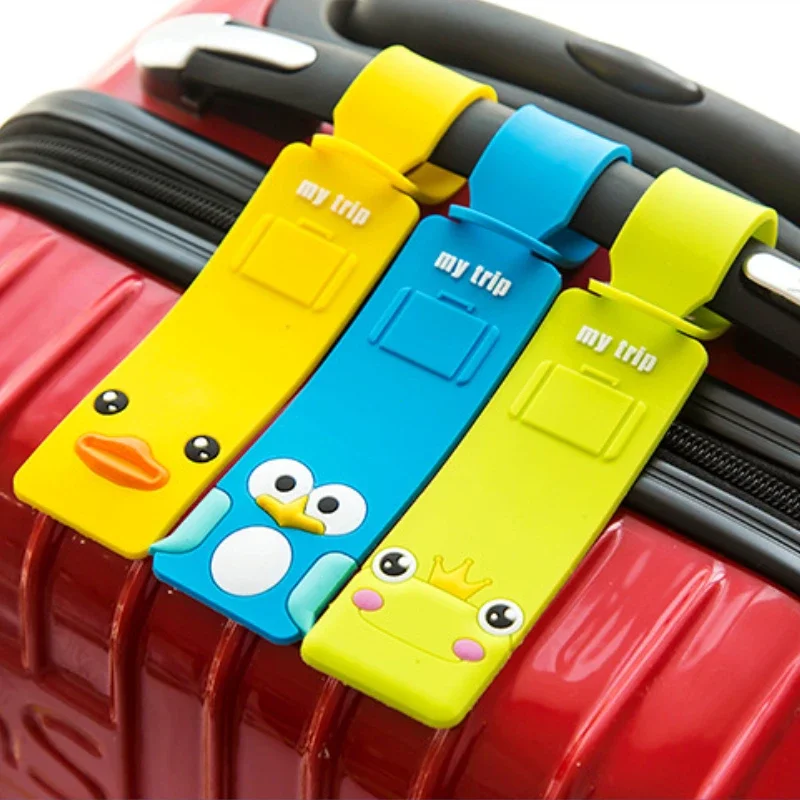 Travel Accessories Name - علامة أمتعة سيليكون بتصميم حيوان كرتوني