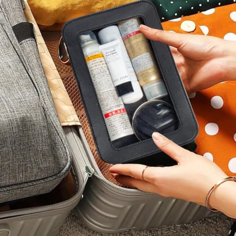 حقيبة مكياج شفافة صغيرة، حقيبة - مراجعة Toiletry Bag Tsa وسعره