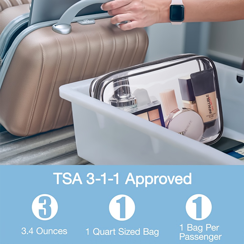 حقيبة مستحضرات التجميل 3 قطع ح - مراجعة Toiletry Bag Tsa وسعره
