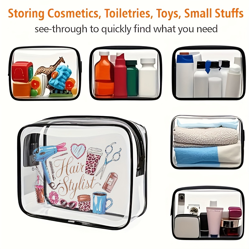 حقيبة مكياج شفافة قطعة واحدة،  - مراجعة Toiletry Bag Tsa وسعره