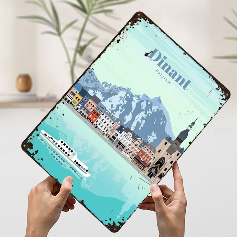 ملصق مطبوع بتصميم سفر إلى دينا - مراجعة Travel Accessories For Europe وسعره