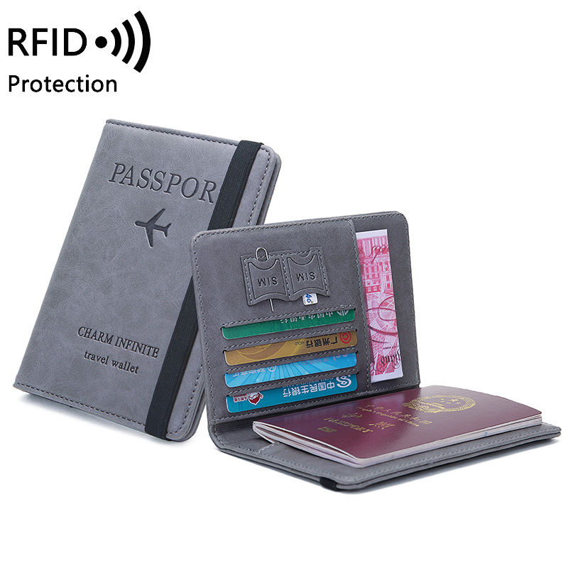 حامل جواز سفر من جلد البولي يو - مراجعة Travel Accessories Rfid وسعره