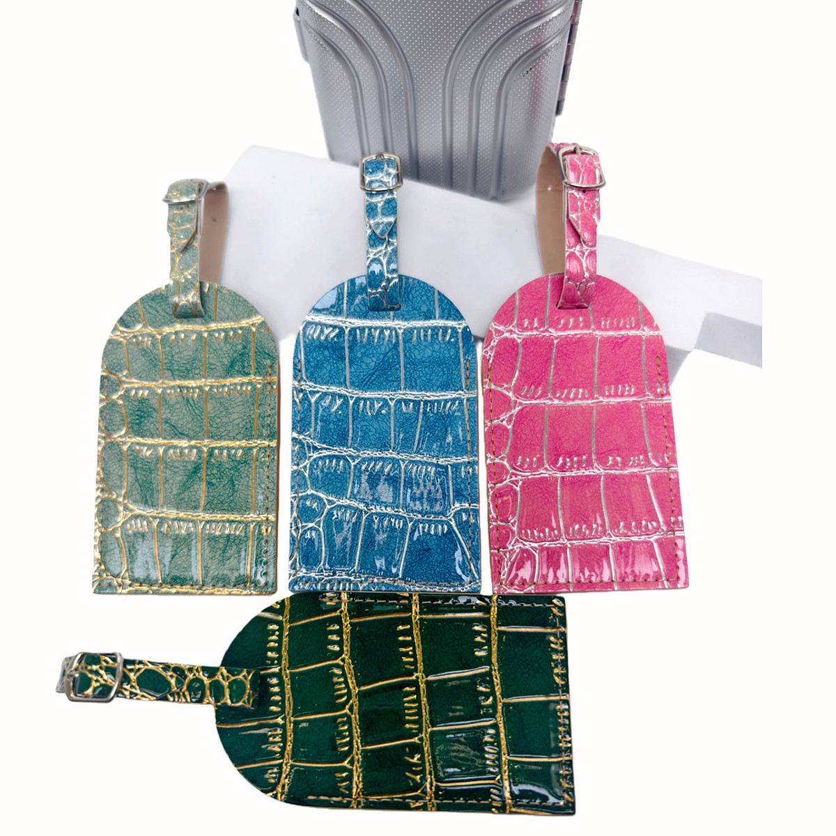 التمساح تنقش الذهب/الفضة اللون - مراجعة Travel Accessories Name وسعره