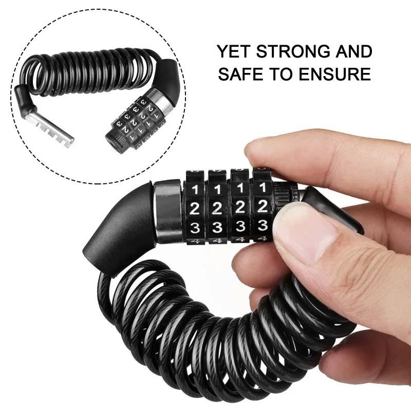 قفل سلسلة مضاد للسرقة للدراجات - مراجعة Cable Lock Combination وسعره