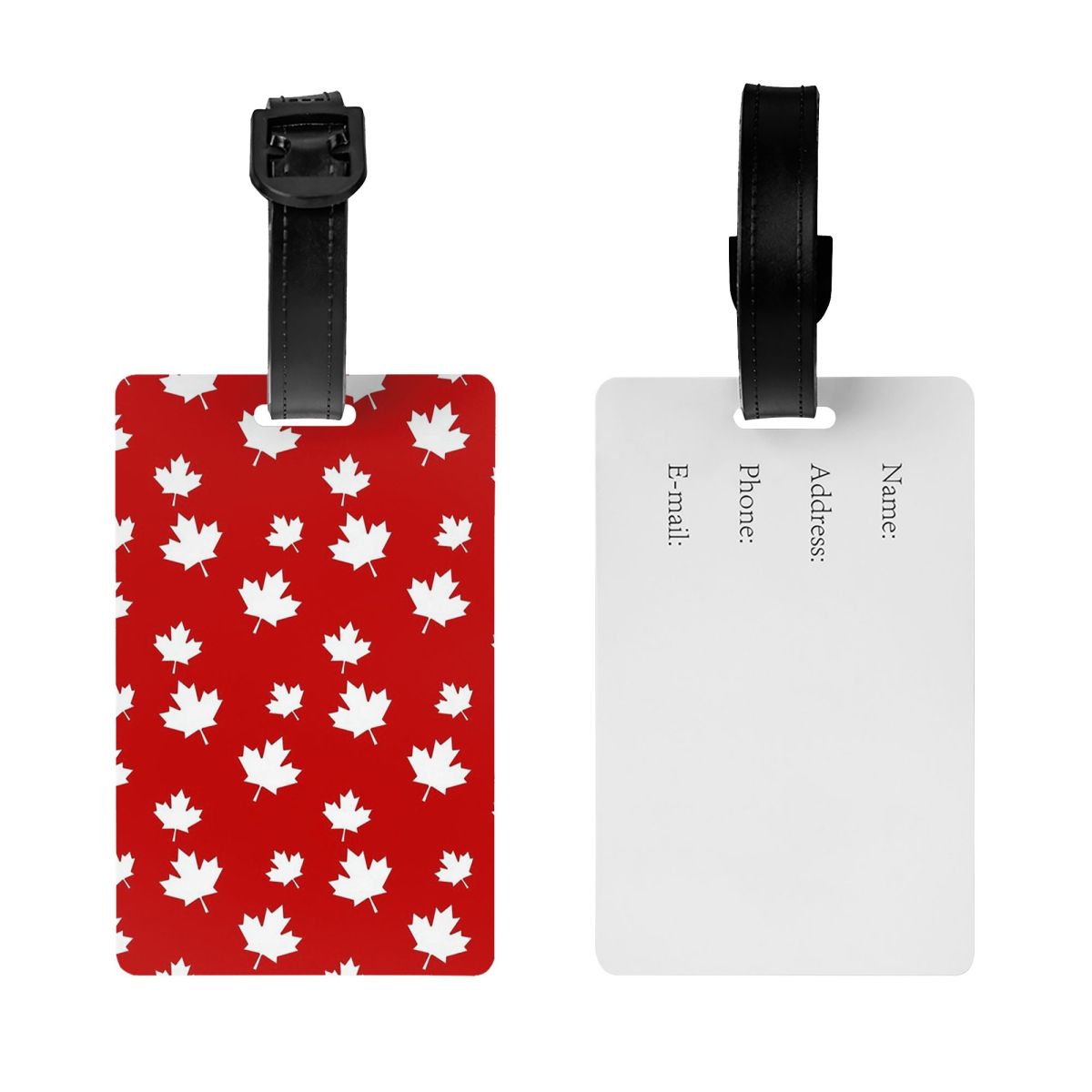 بطاقات أمتعة بنمط علم كندا (ور - مراجعة Travel Accessories Canada وسعره