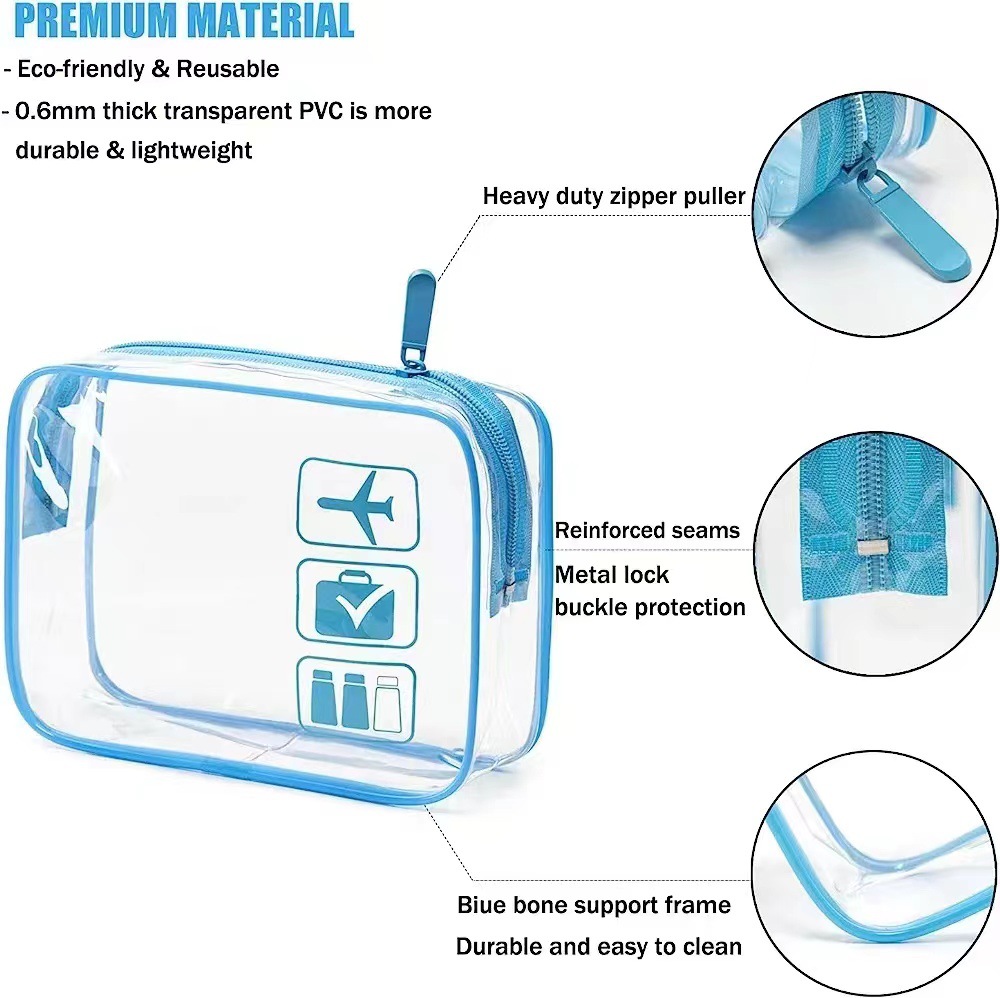 حقيبة تنظيم المكياج الشفافة بس - مراجعة Toiletry Bag Tsa وسعره