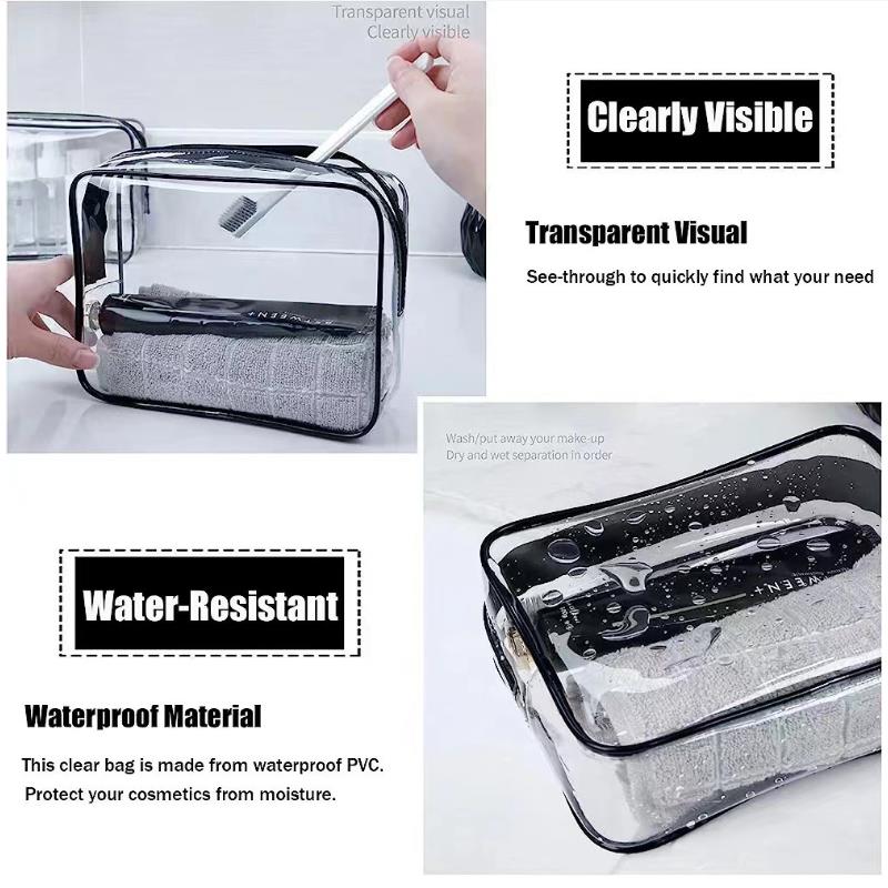 حقيبة تنظيم المكياج الشفافة بس - مراجعة Toiletry Bag Tsa وسعره