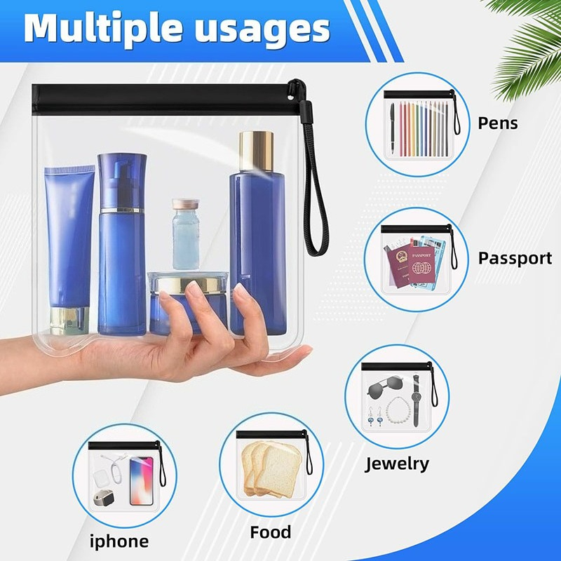 2 قطعة إيفا شفافة حقيبة أدوات  - مراجعة Toiletry Bag Tsa وسعره