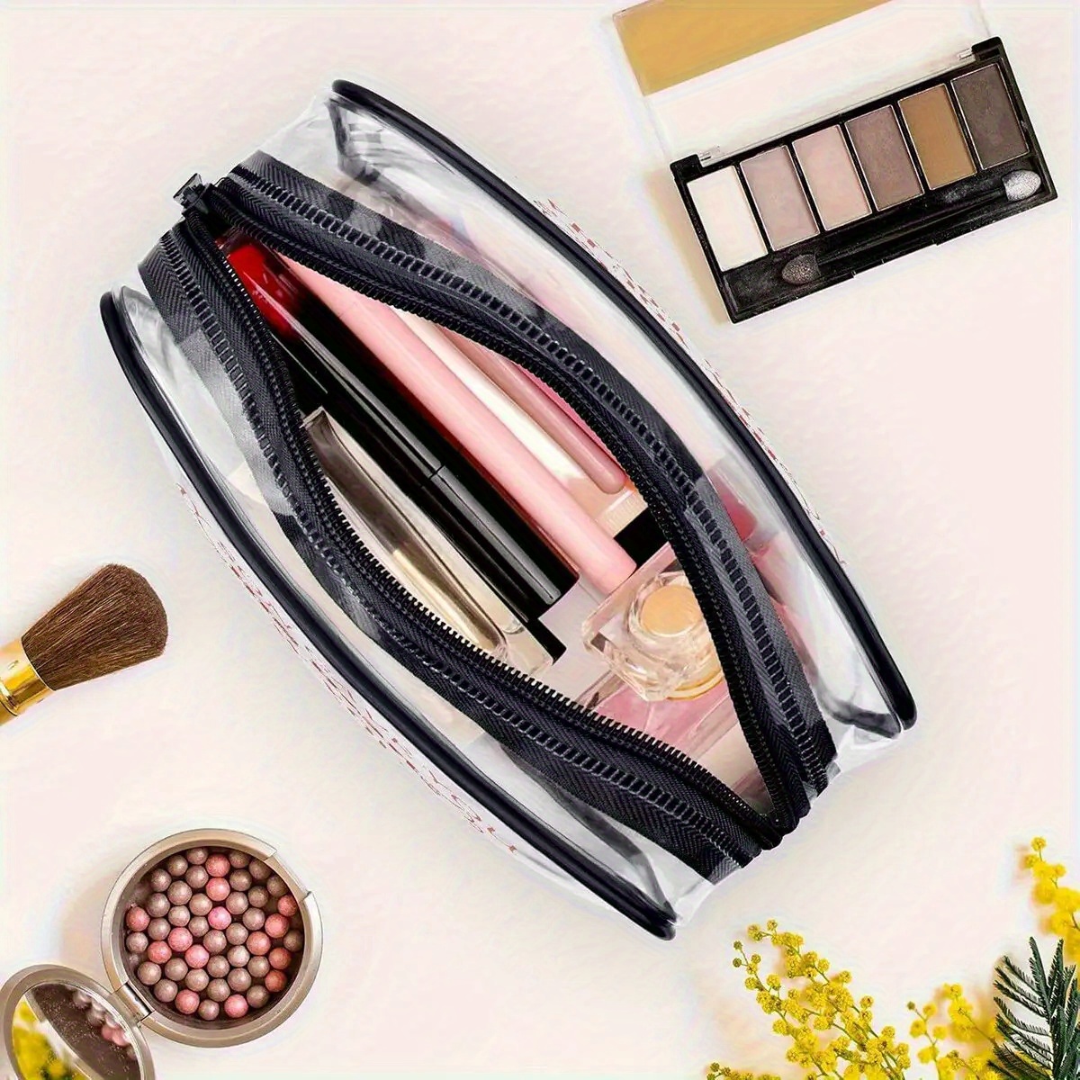 حقيبة مكياج شفافة للسفر، حقيبة - مراجعة Toiletry Bag Tsa وسعره