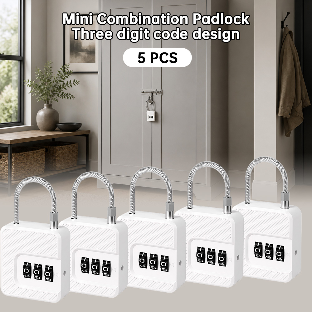 قفل أمان صغير بثلاثة أرقام مع  - مراجعة Cable Lock Combination وسعره