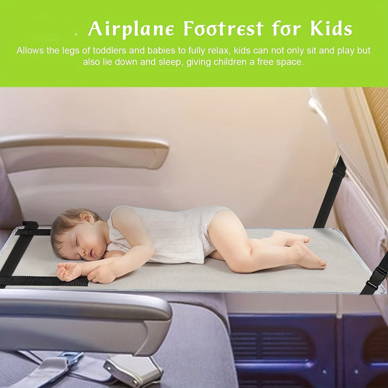 موسع مقعد الطائرة جيد التهوية  - مراجعة Travel Accessories Plane وسعره