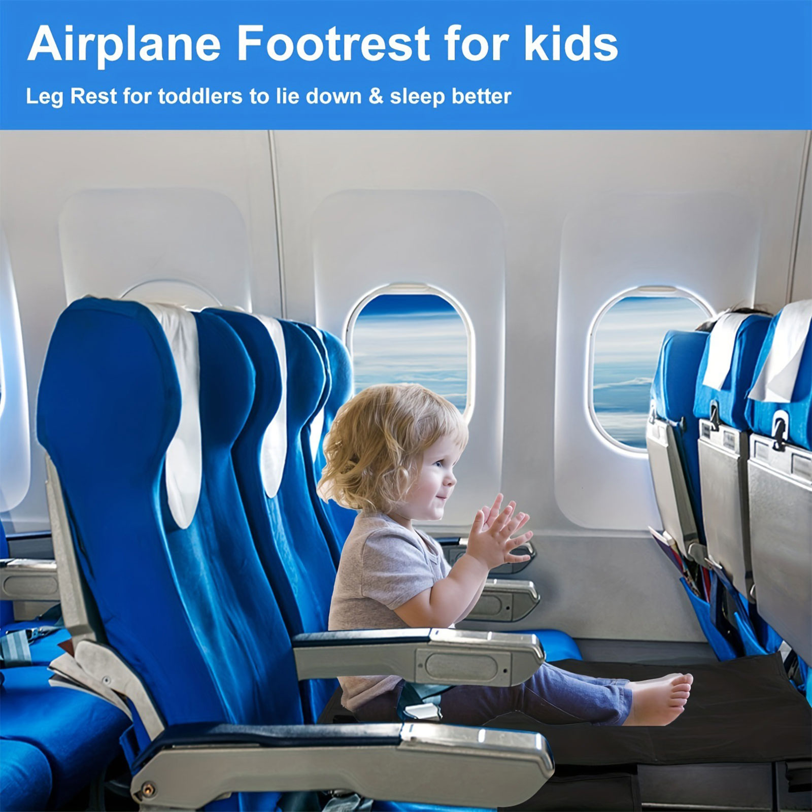 موسع مقعد الطائرة جيد التهوية  - مراجعة Travel Accessories Plane وسعره