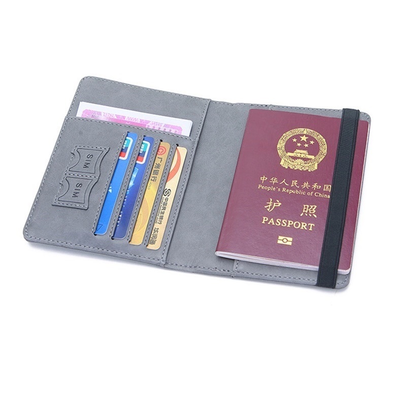 شريط مطاطي غطاء جواز سفر جلدي  - مراجعة Travel Accessories Rfid وسعره