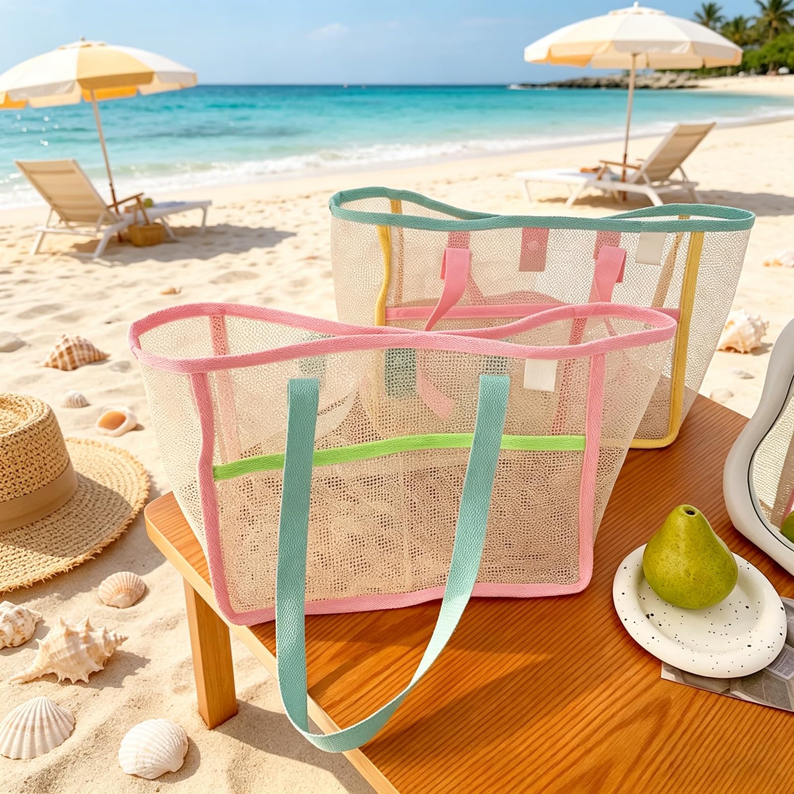 حقائب شاطئ نسائية ملونة قابلة  - مراجعة Travel Accessories Pack وسعره