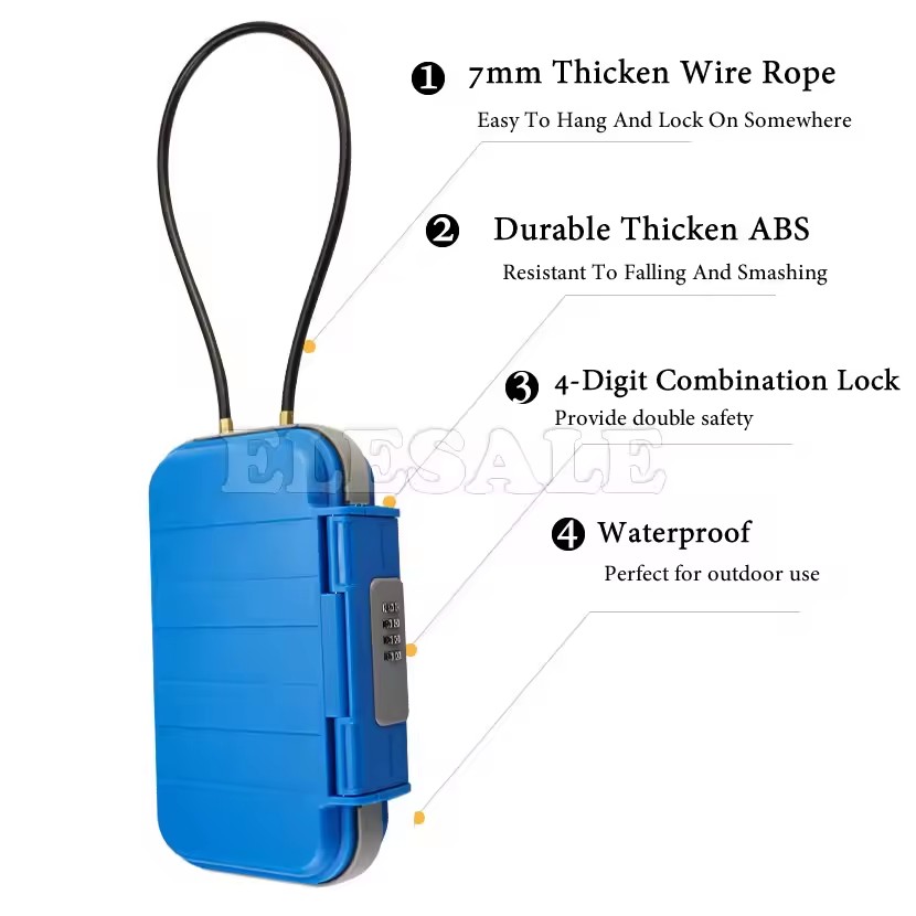 الإبداعية المحمولة 4 أرقام قفل - مراجعة Cable Lock Combination وسعره