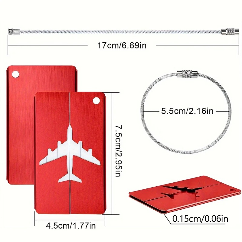بطاقة تعريف أمتعة السفر من سبا - مراجعة Travel Accessories Plane وسعره