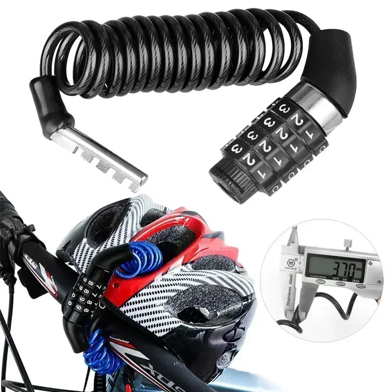 قفل دراجة مضاد للسرقة برمز سري - مراجعة Cable Lock Combination وسعره