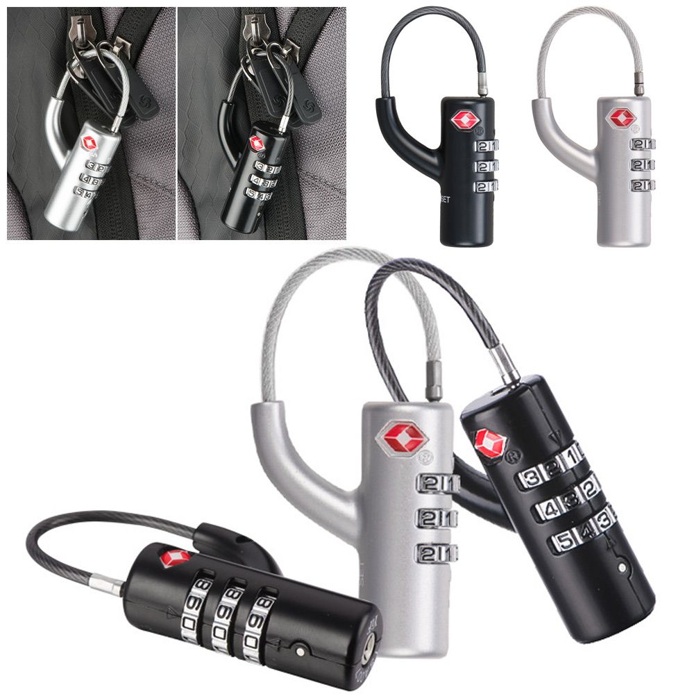 قفل أمتعة عالي الأمان بكابل فو - مراجعة Cable Lock Combination وسعره