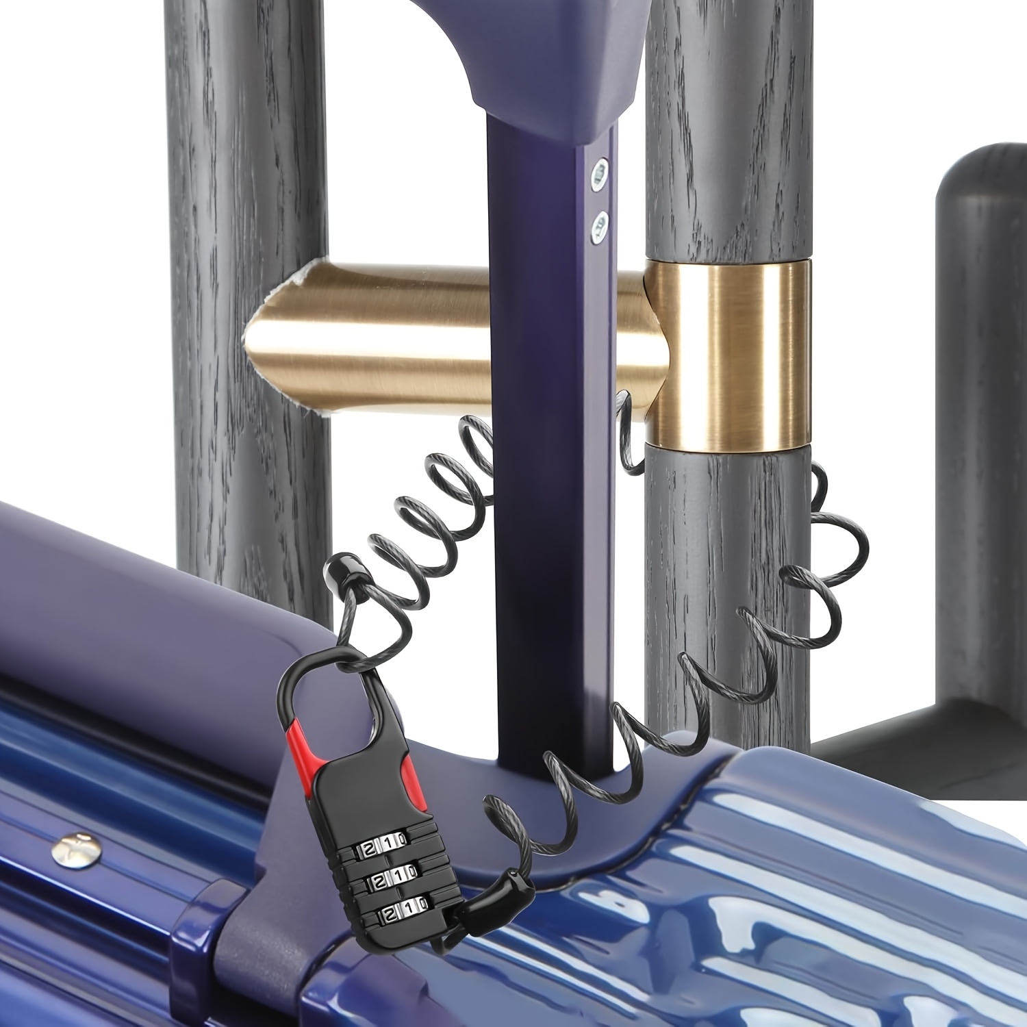 قفل أمان برمز من 3 أرقام مع كا - مراجعة Cable Lock Combination وسعره