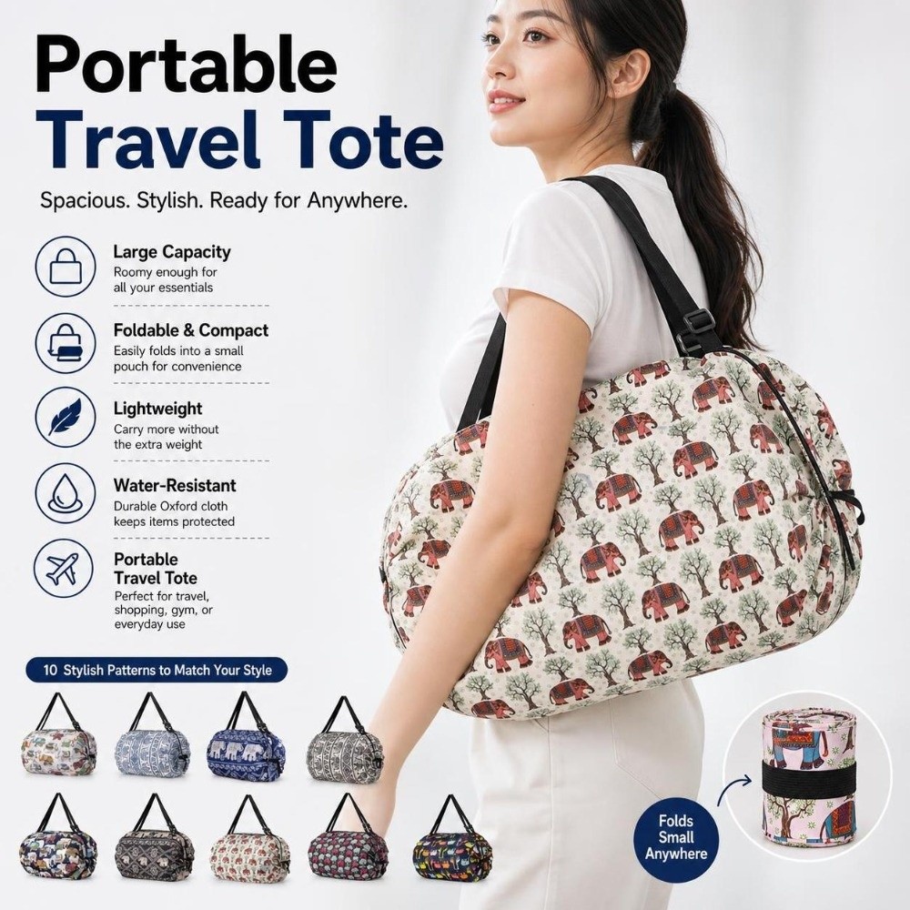 حقيبة تسوق متينة ذات سعة كبيرة - مراجعة Travel Accessories Market وسعره