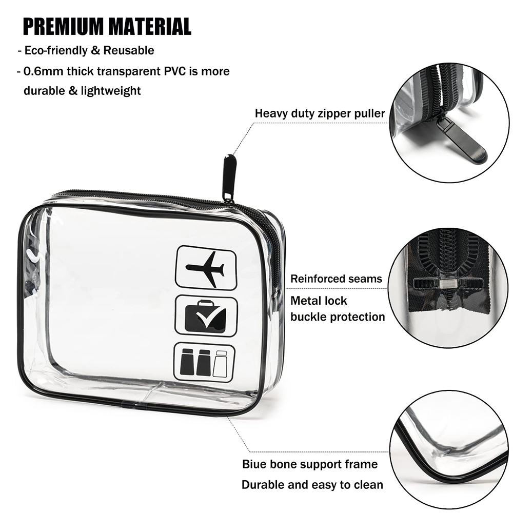 حقيبة مستحضرات التجميل 3 قطع ح - مراجعة Toiletry Bag Tsa وسعره