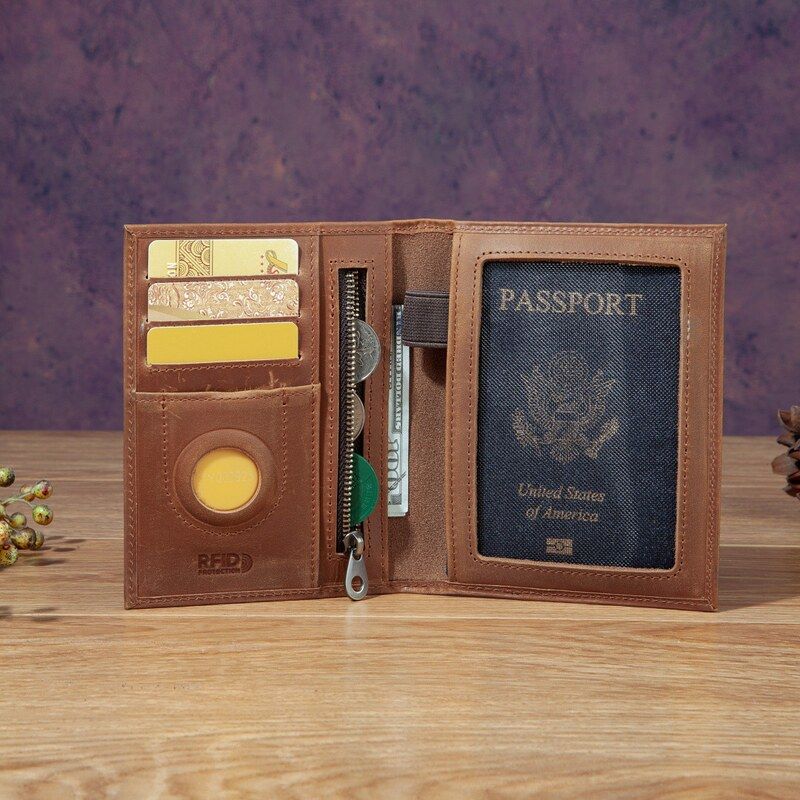 حافظة جواز سفر عصرية للجنسين م - مراجعة Travel Accessories Rfid وسعره