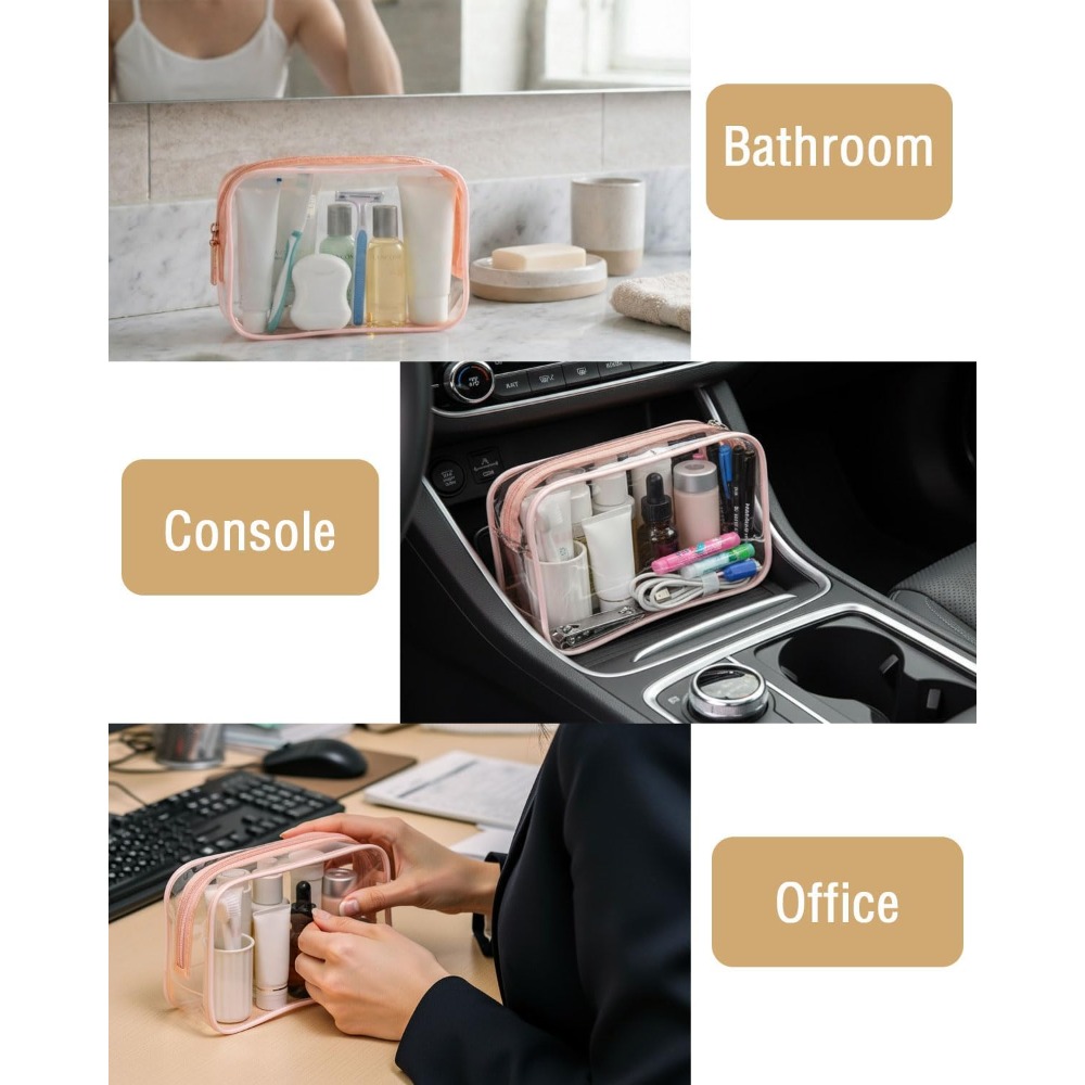 حقيبة شفافة صغيرة، مقاس 6.6×2. - مراجعة Toiletry Bag Tsa وسعره