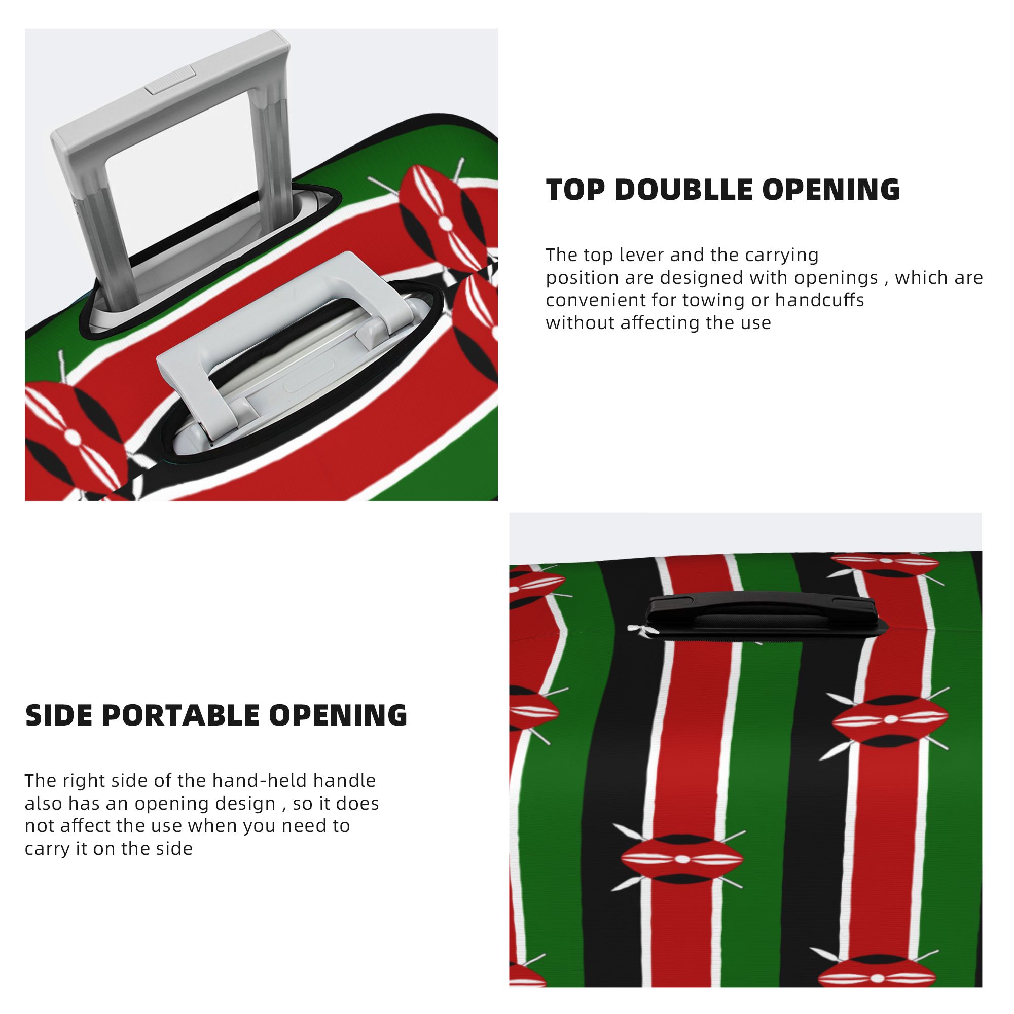 غطاء حقيبة السفر بعلم كينيا، غ - مراجعة Travel Accessories Kenya وسعره